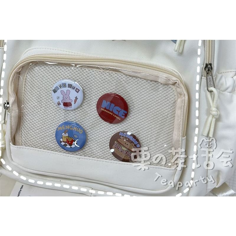 Star Applique PVC Panel Backpack / Tote Bag / Bag Charm