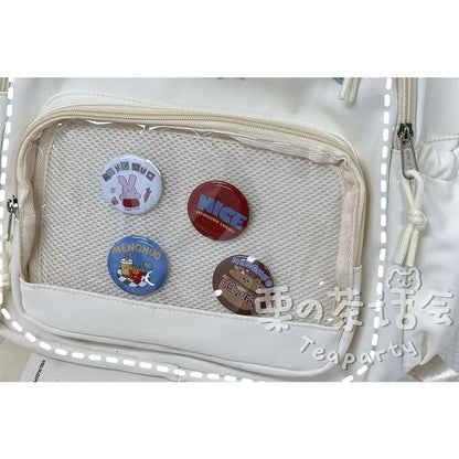 Star Applique PVC Panel Backpack / Tote Bag / Bag Charm