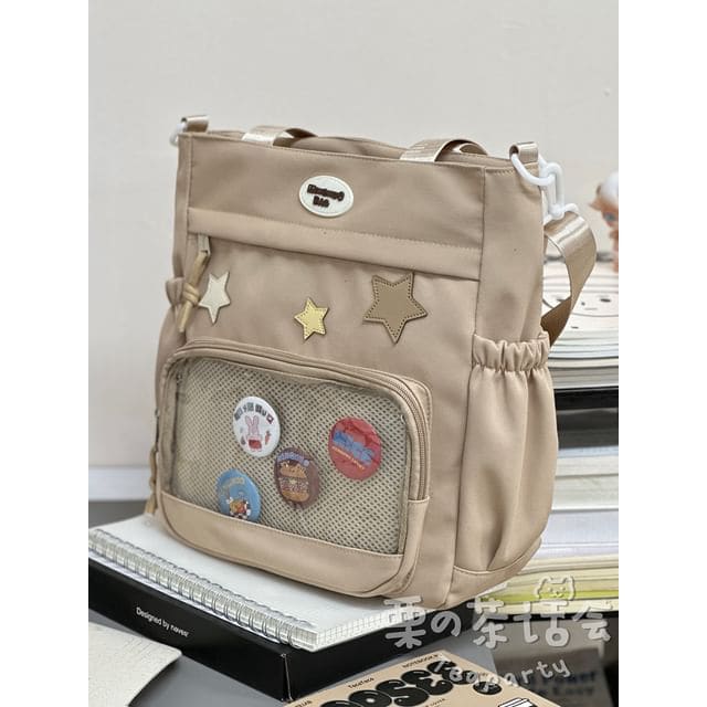 Star Applique PVC Panel Backpack / Tote Bag / Bag Charm