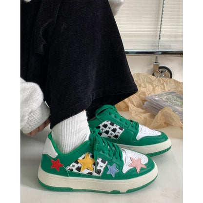 Star Dark Green Sneakers - Sneakers