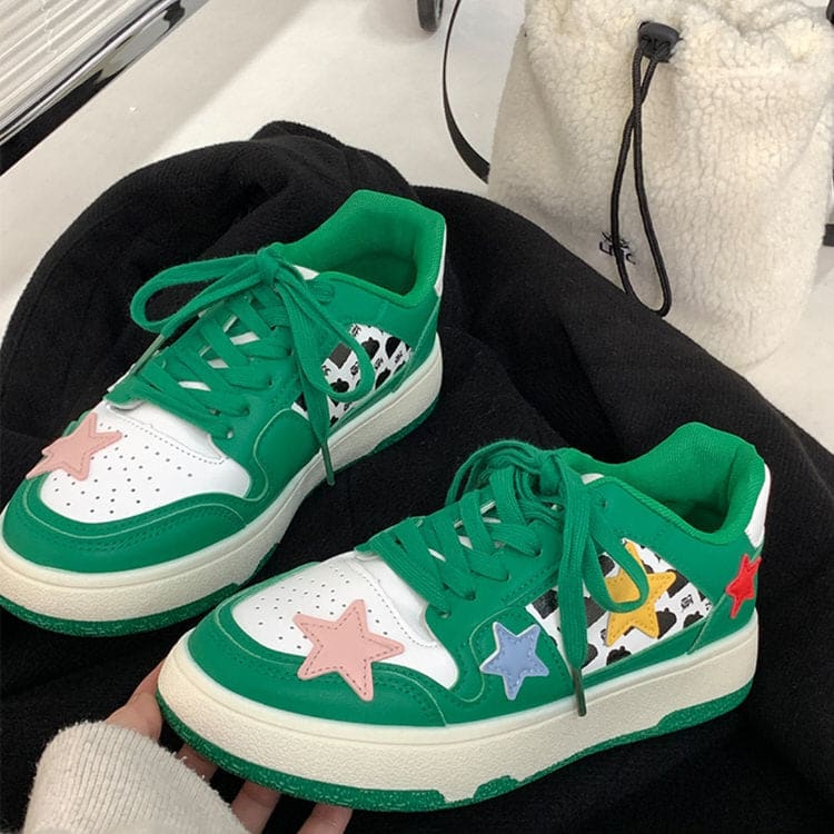 Star Dark Green Sneakers - Sneakers