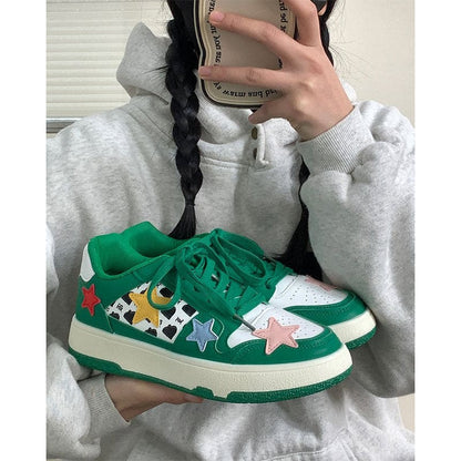 Star Dark Green Sneakers - Sneakers