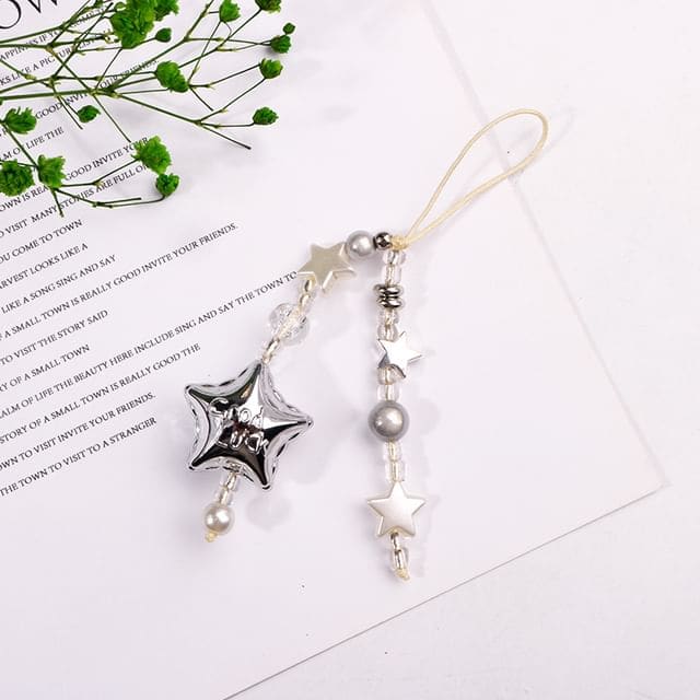 Star Faux Pearl Acrylic Phone Charm