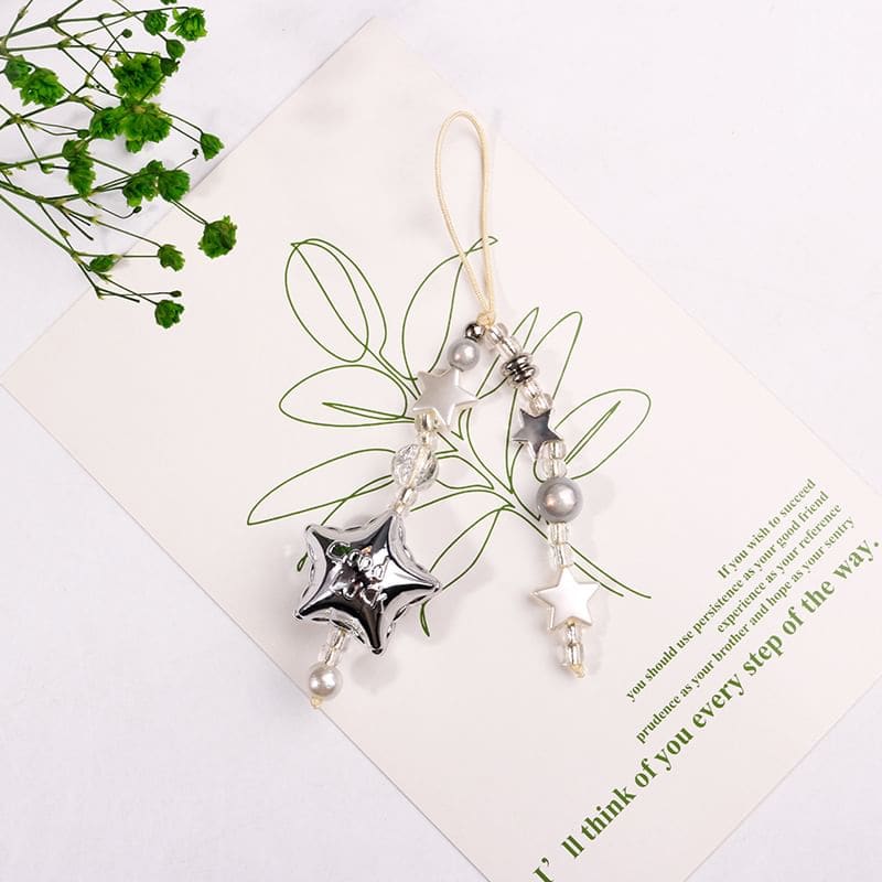 Star Faux Pearl Acrylic Phone Charm