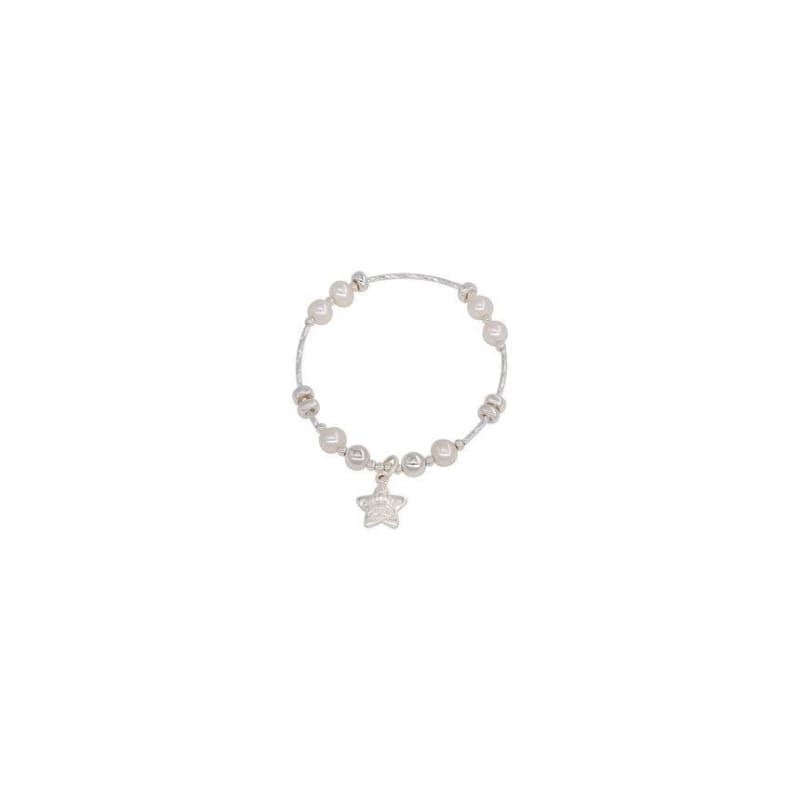 Star Faux Pearl Bracelet