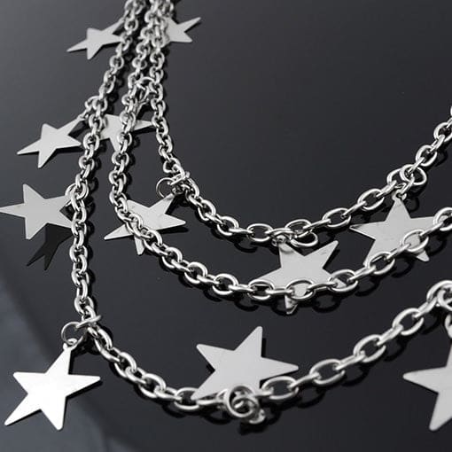 Star Pant Chain - Standart / Star - Necklace