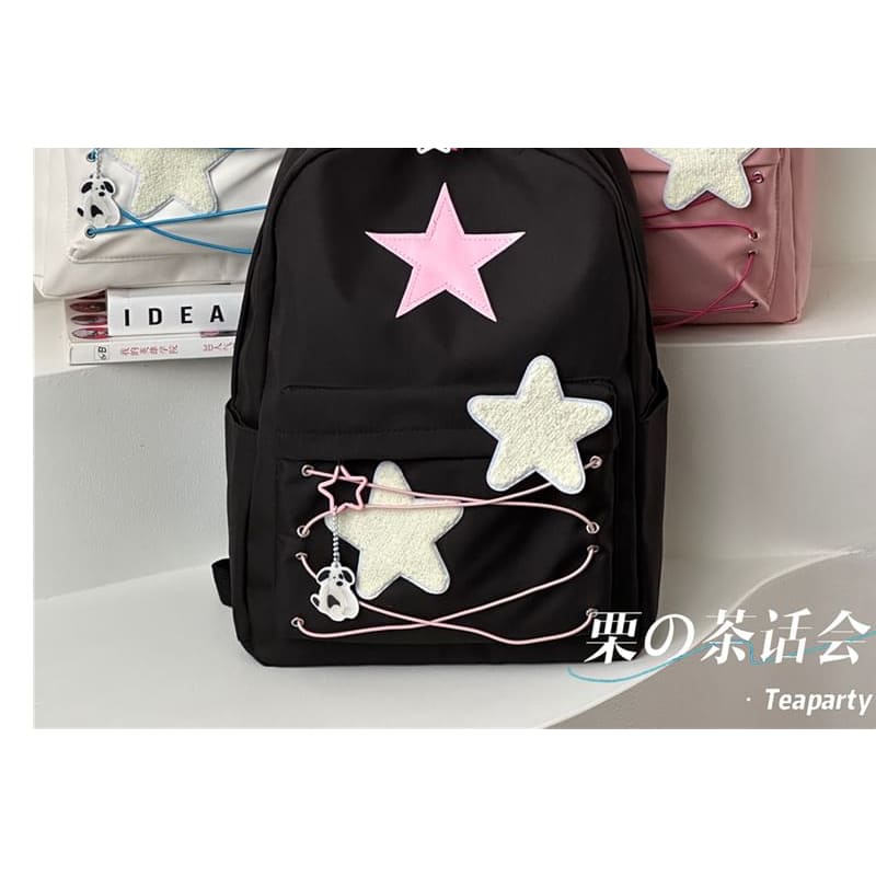 Star Pattern Backpack / Bag Charm / Set