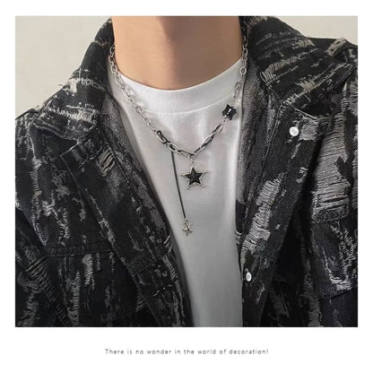 Star Pendant Alloy Choker