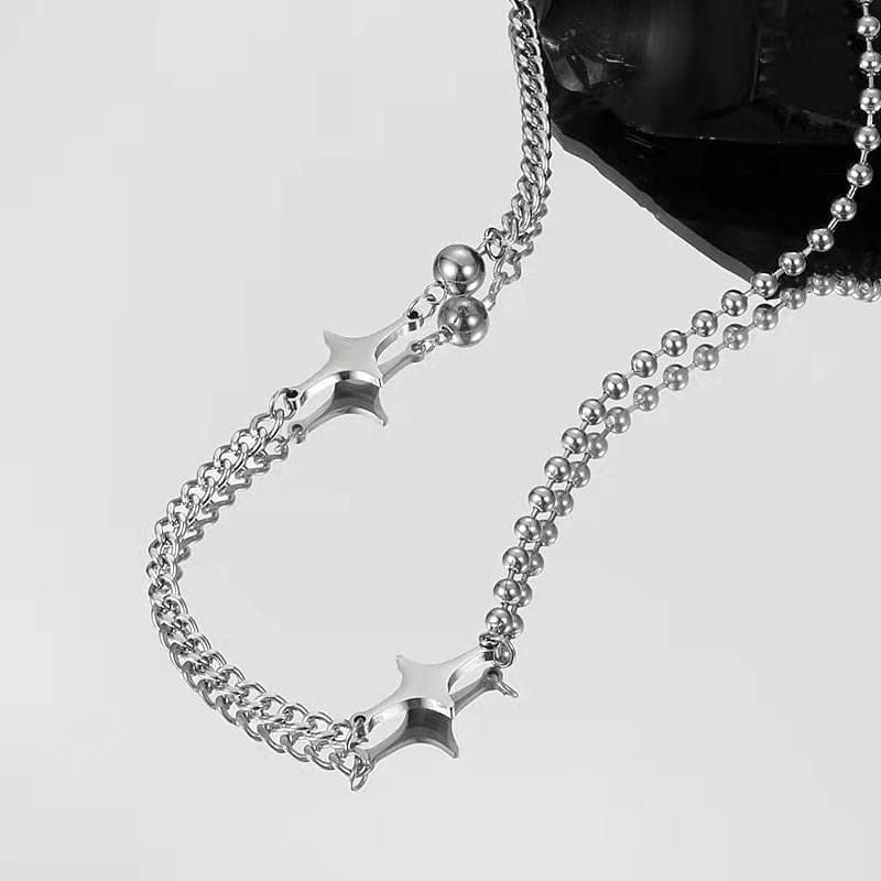 Star Pendant Stainless Steel Necklace