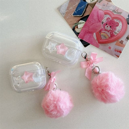 Star Pom Pom AirPods / Pro Earphone Case Skin - With Charm