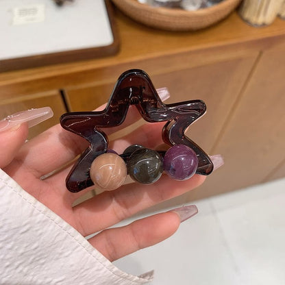 Star Resin Hair Claw Clip