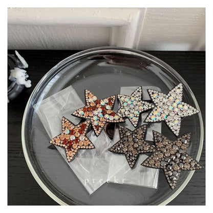 Star Rhinestone Alloy Hair Clip