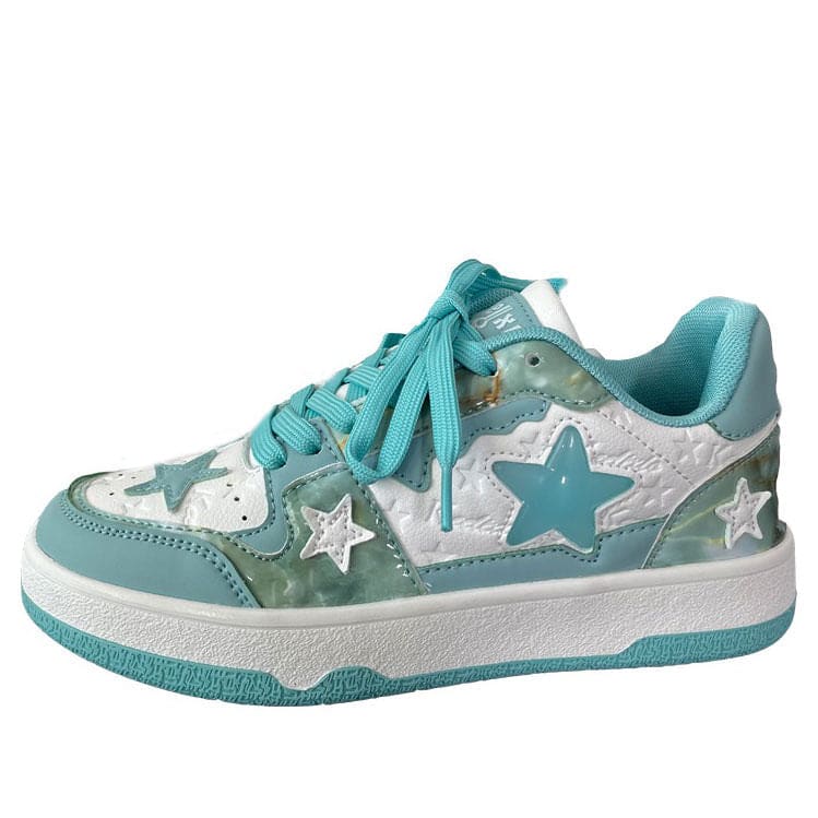 Star Sky Blue Sneakers - EU36 (US6.0) / Blue - Sneakers