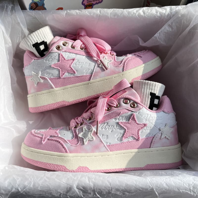 Star Sneakers - Kimi - Pink / US 5.5/UK 2.5/EU 35 - shoes