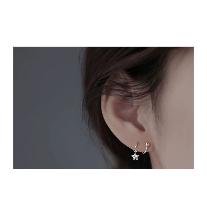 Star Spiral Alloy Stud Earring