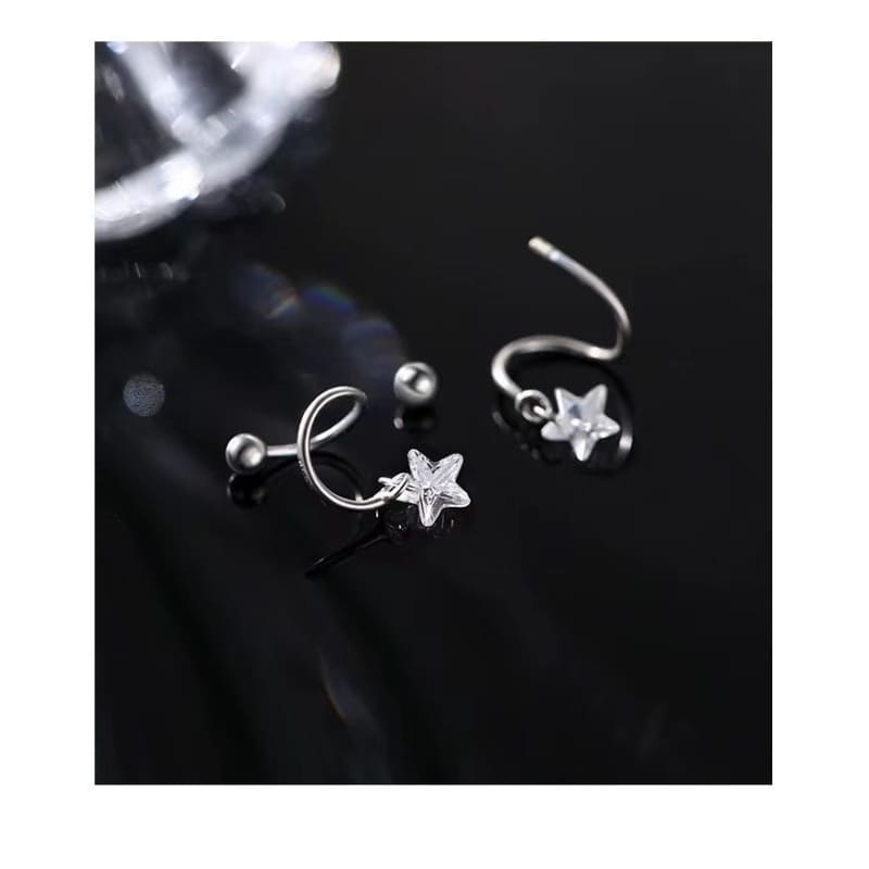 Star Spiral Alloy Stud Earring