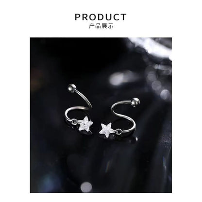 Star Spiral Alloy Stud Earring