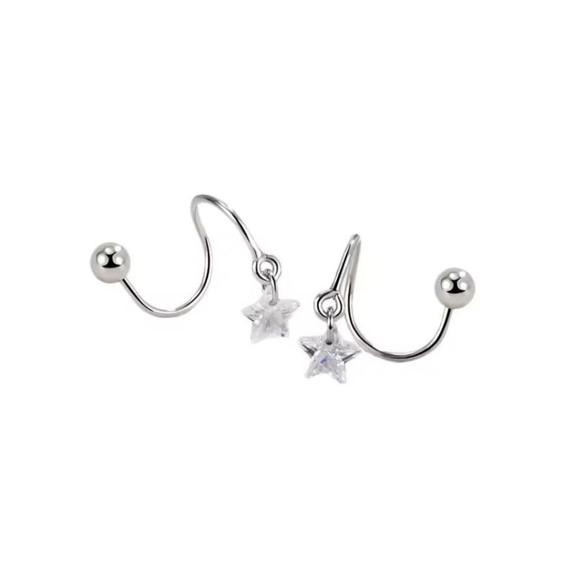 Star Spiral Drop Earring