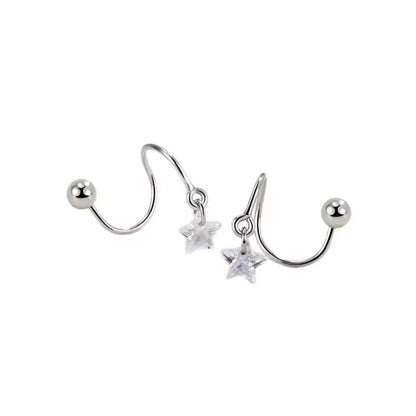 Star Spiral Drop Earring