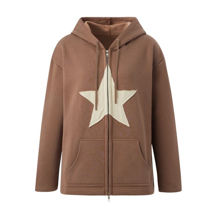 Star Sport Hoodie - S / Brown - Hoodie