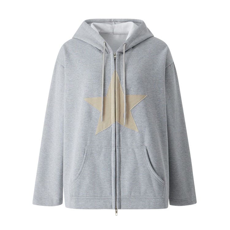 Star Sport Hoodie - S / Grey - Hoodie