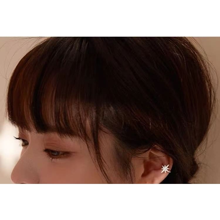 Star Sterling Silver Ear Cuff