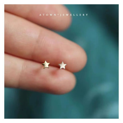 Star Sterling Silver Stud Earring