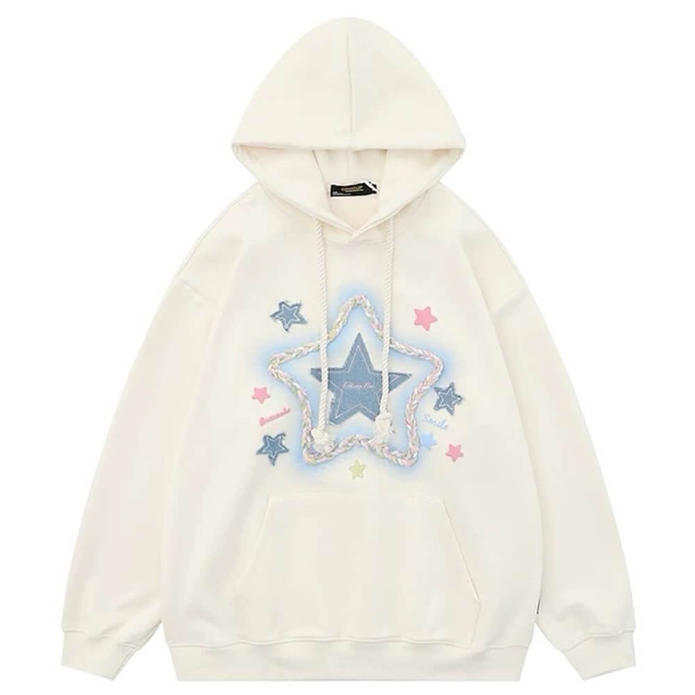 star patch hoodie boogzel clothing
