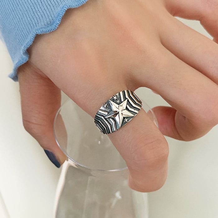 Stars Stripe Ring - ring