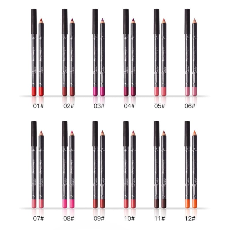 Stereoscopic Lip Liner Set (12 Colors)