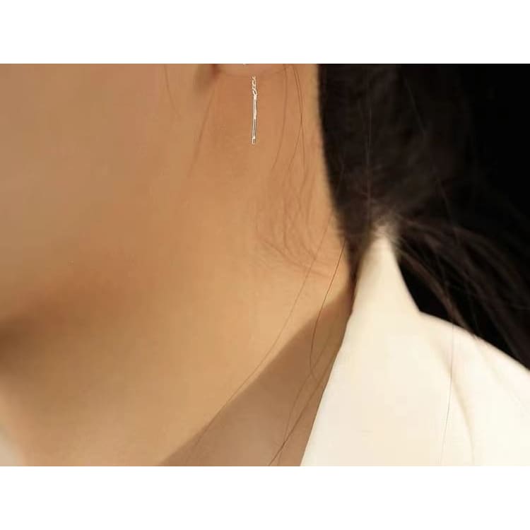 Sterling Silver Heart Stud Earring