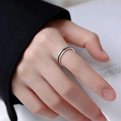 Sterling Silver Layered Open Ring