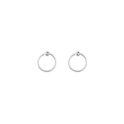 Sterling Silver Open Hoop Earring