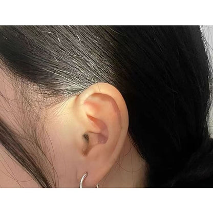 Sterling Silver Plain Hoop Earring