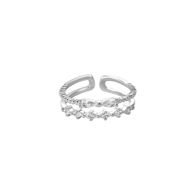 Sterling Silver Ring / Layered Sterling Silver Ring