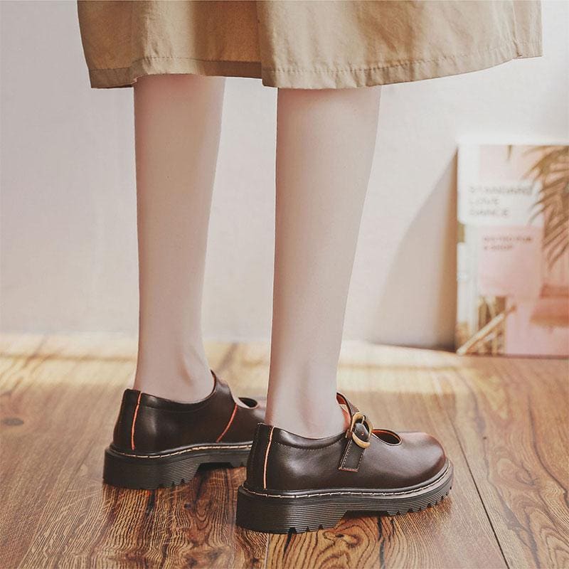 Strap Buckle Platform Round Toe Lolita Mary Janes Shoes