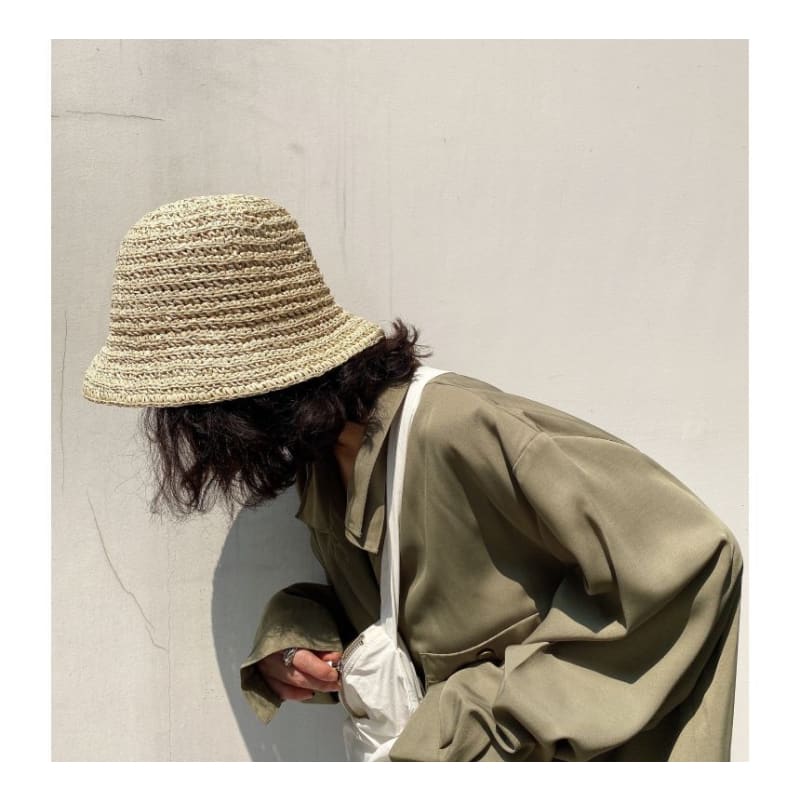 Straw Bucket Hat