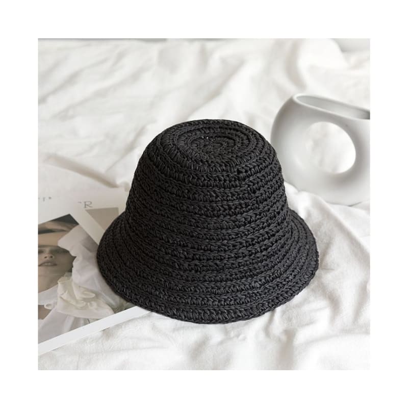 Straw Bucket Hat