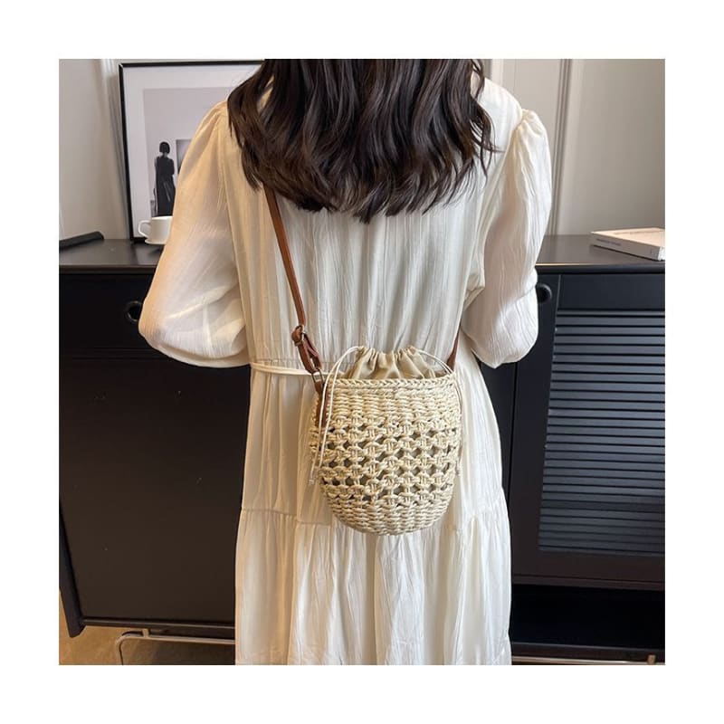 Straw Crossbody Bag