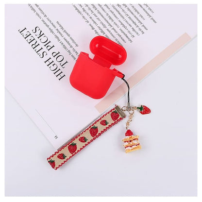 Strawberry Cake Phone Charm - Q071-01 - Without Earphone