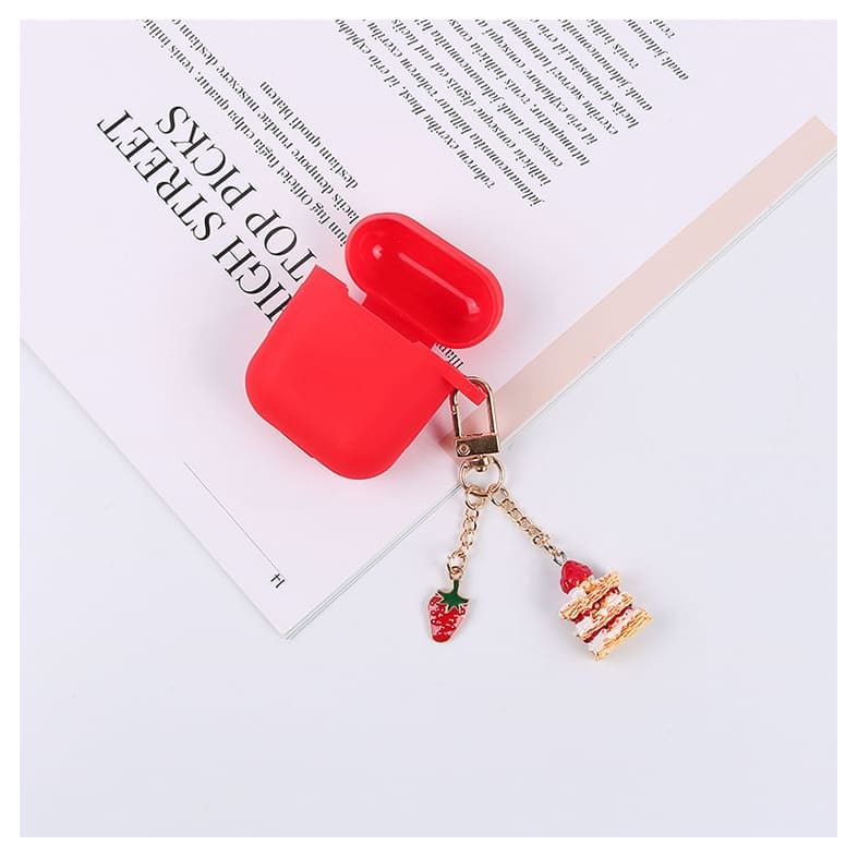 Strawberry Cake Phone Charm - Q071-01 - Without Earphone