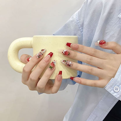 Strawberry Press On Nail