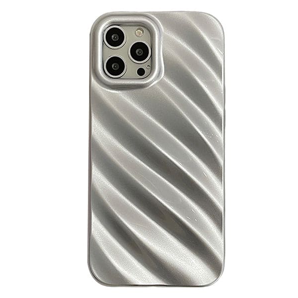 Striped Aesthetic 3D iPhone Case - iPhone 11 / Silver