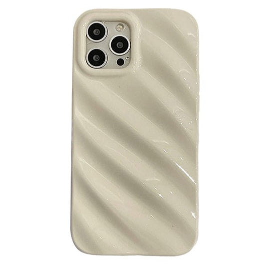 Striped Aesthetic 3D iPhone Case - iPhone 11 / White