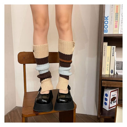 Striped Knit Leg Warmer