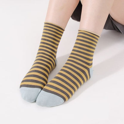 Striped Socks - Light Blue / 35 To 40