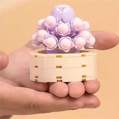 Kawaii Aesthetic Y2K Cute Fairy LEGO Compatible 12 Succulents Assembly Building Blocks MK Kawaii Store