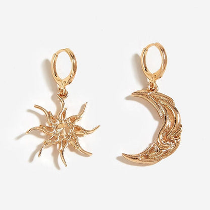 Sun and Moon Magic Earrings - Standart / Gold - earrings