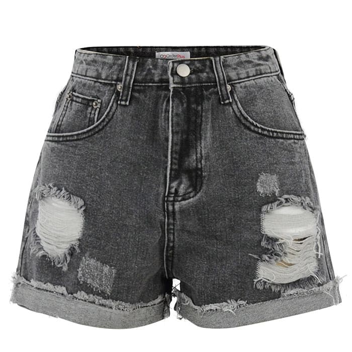 Sun Moon Denim Shorts - Pants