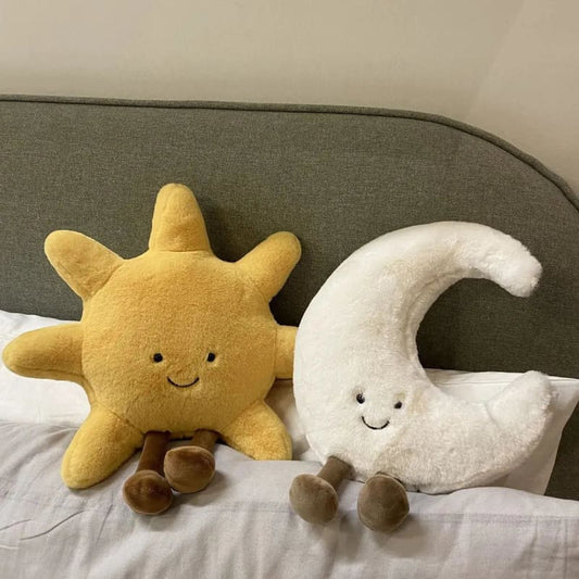 Kawaii Aesthetic Y2K Cute Fairy Sun & Moon Soft Plushie MK Kawaii Store